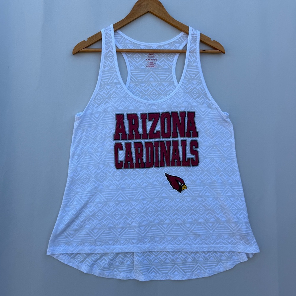 NFL Arizona Cardinals Women's White Tank Top - Picture 4 of 10
